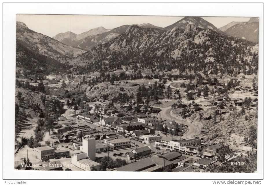 Colorado Estes Park Village De Montagne Ancienne Carte Photo Sanborn 1940's - Autres & Non Classés