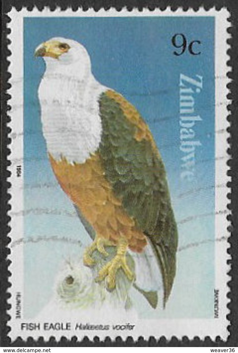 Zimbabwe SG647 1984 Birds Of Prey 9c Good/fine Used [37/30768/2D] - Zimbabwe (1980-...)