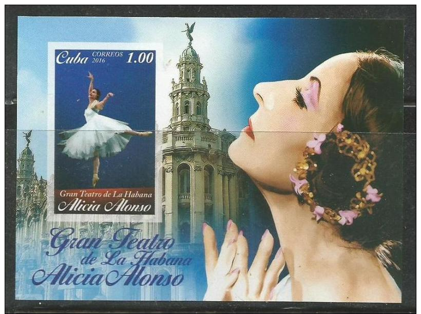 Cuba 2016 Gran Theather Alicia Alonso Ballet S/S MNH - Danse