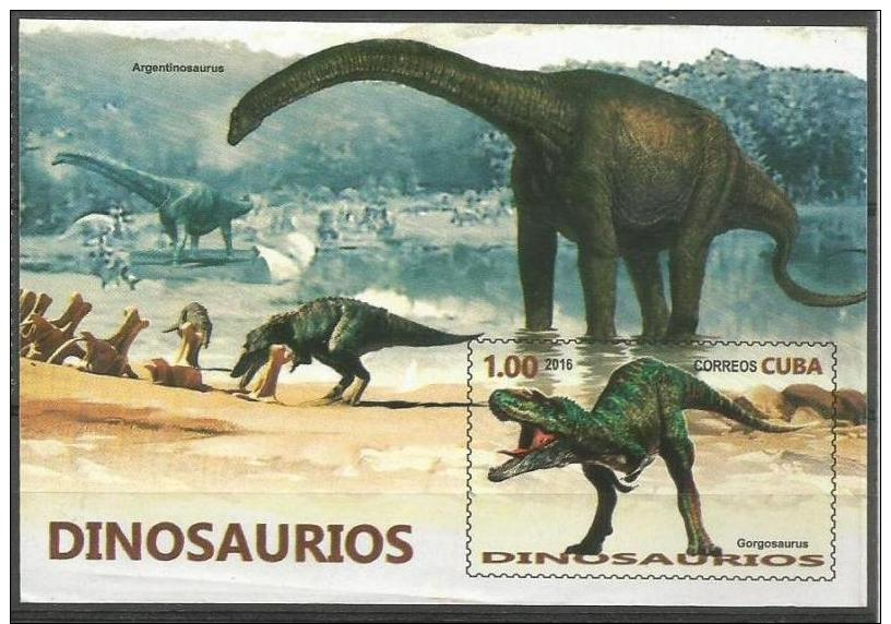 Cuba 2016 Dinosaurs 6v + S/S MNH - Prehistóricos