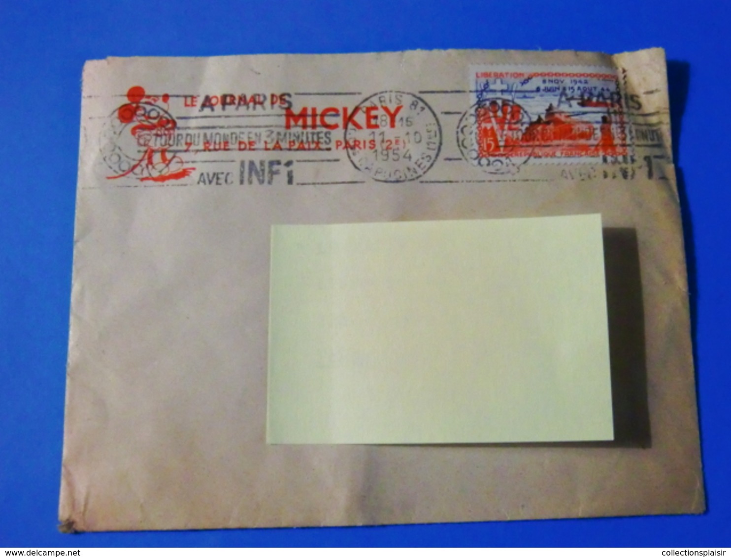 LETTRE AVEC EN TETE LE JOURNAL DE MICKEY ET MICKEY - Lettres & Documents