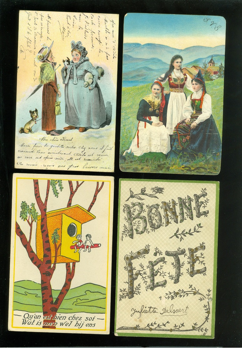 Beau Lot De 60 Cartes Postales De Fantaisie   Mooi Lot 60 Postkaarten Van Fantasie -  60 Scans - 5 - 99 Postales