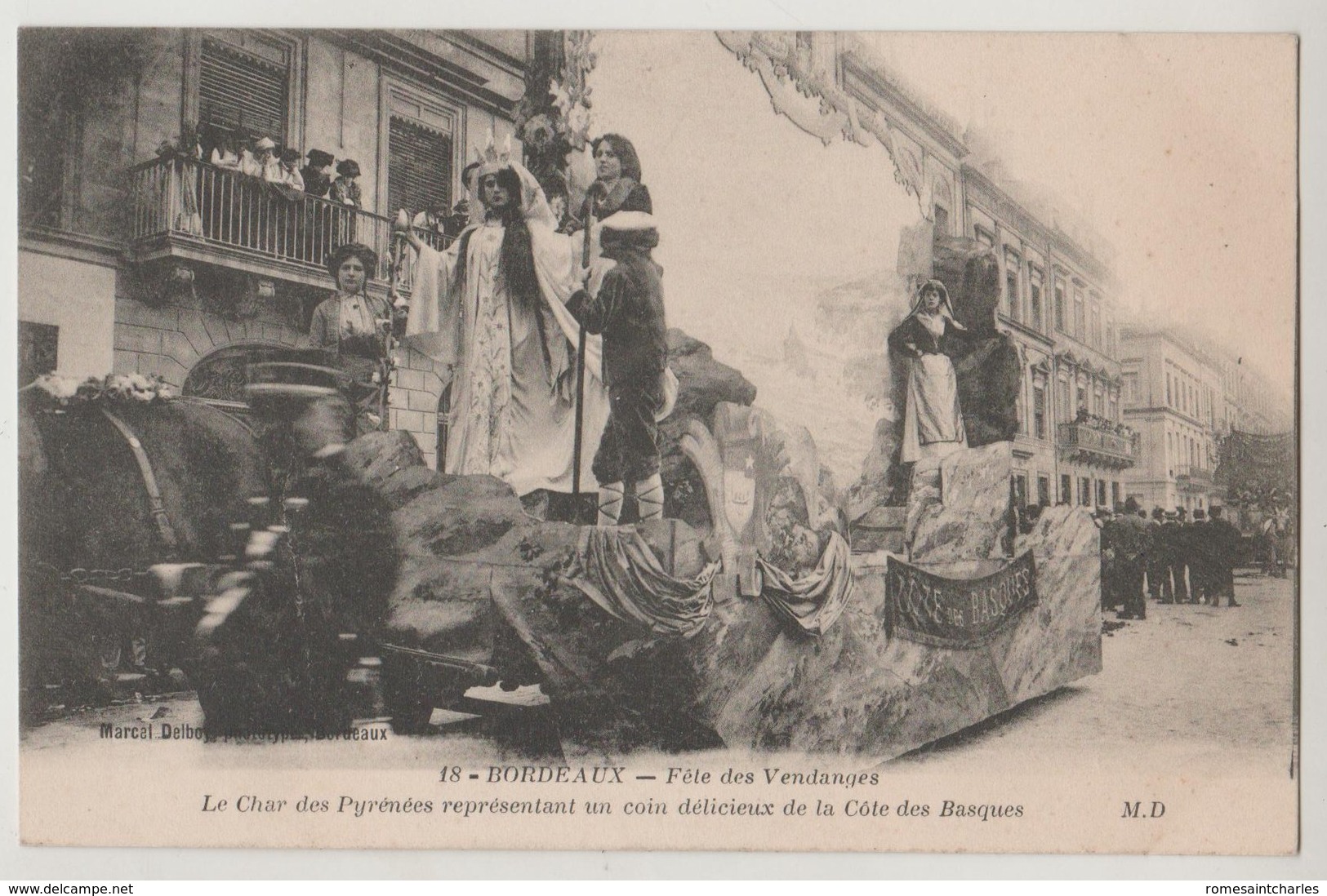 CPA BORDEAUX Fête Des Vendanges - Le Char Des Pyrénées - Bordeaux