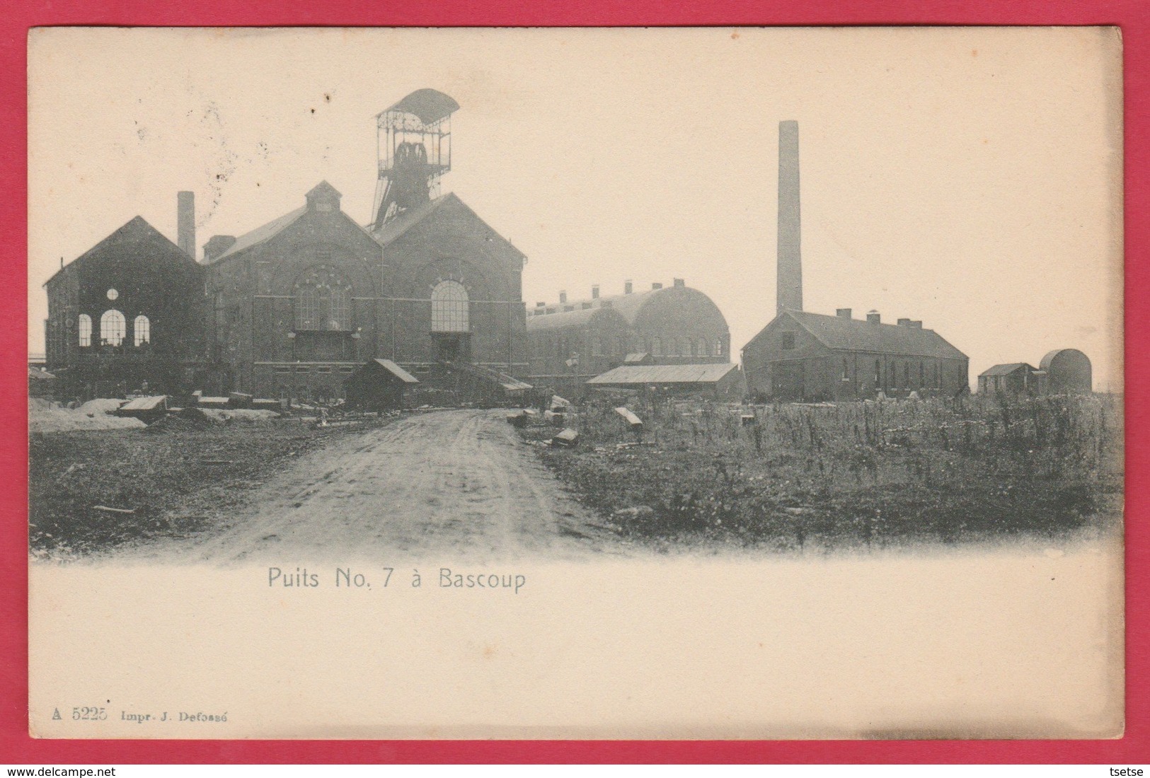 Bascoup - Charbonnages - Puits N° 7 - 1907 ( Voir Verso ) - Chapelle-lez-Herlaimont