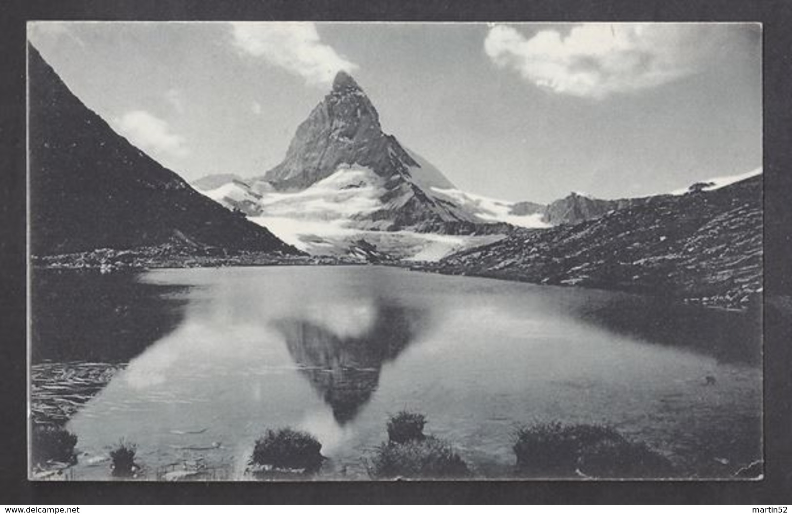 Schweiz Suisse 1907: Riffelsee Und Matterhorn BAHNPOST (Wehrli AG, Kilchberg) Mit O REGIONAL VIÈGE-ZERMATT 27.VII.07 - Viège