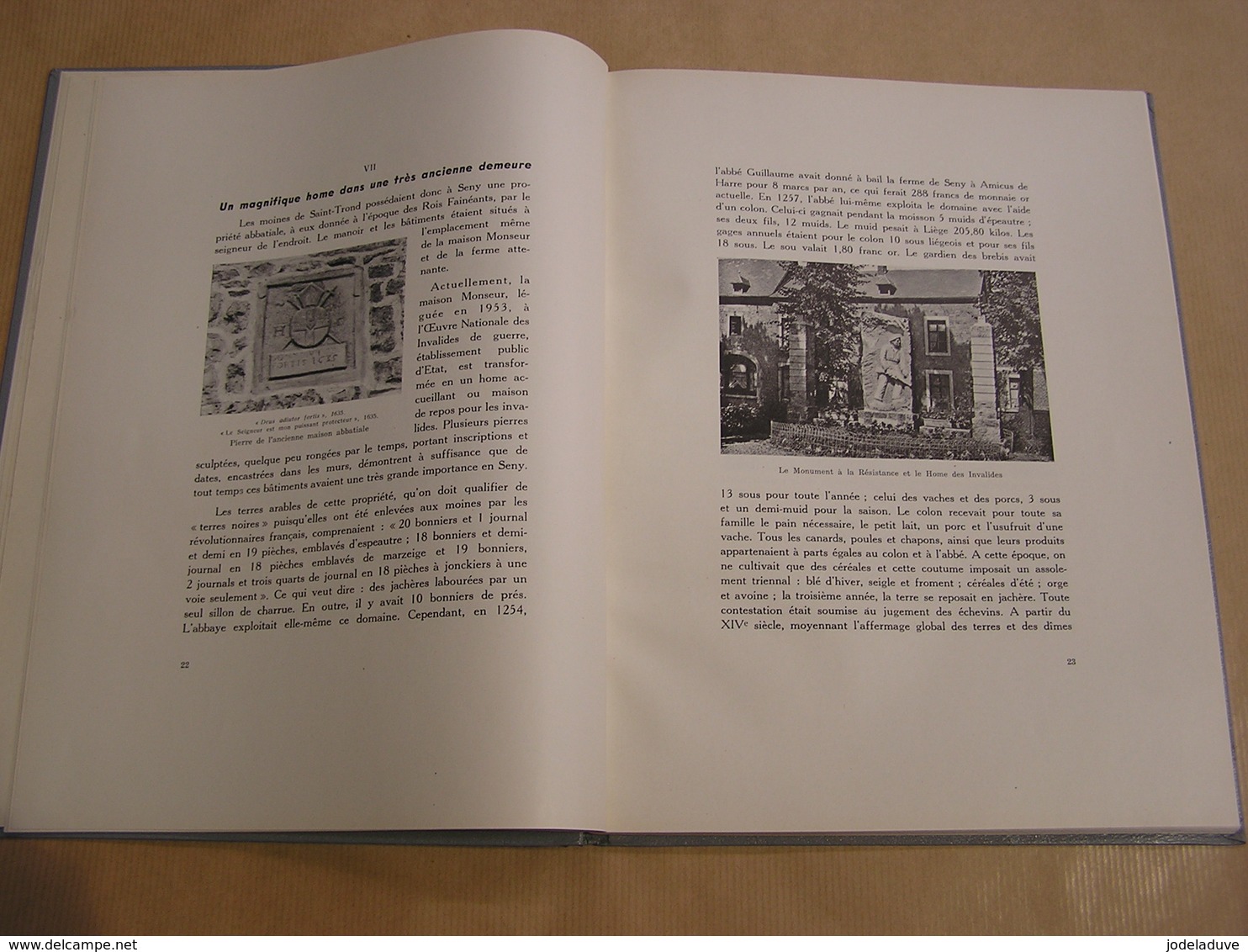 SENY Le Village son Economie ses Manifestations 1955 Régionalisme Province Liège Warzée Château Paroisse Monument Eglise