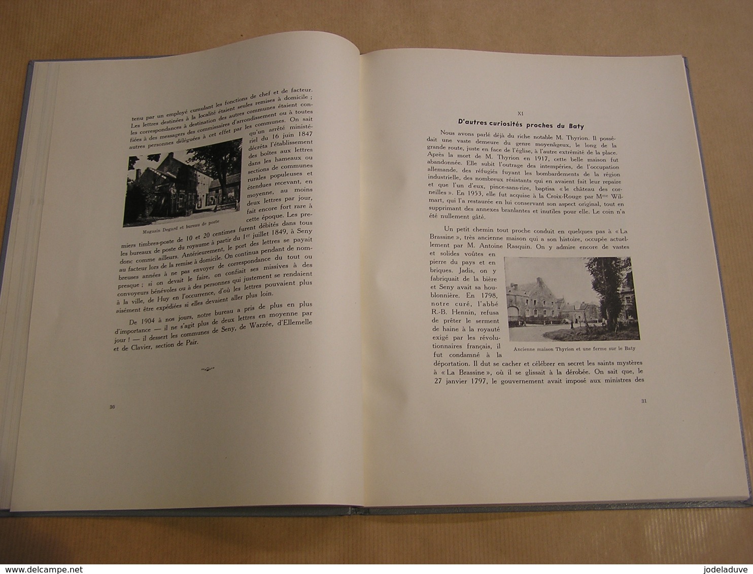 SENY Le Village son Economie ses Manifestations 1955 Régionalisme Province Liège Warzée Château Paroisse Monument Eglise