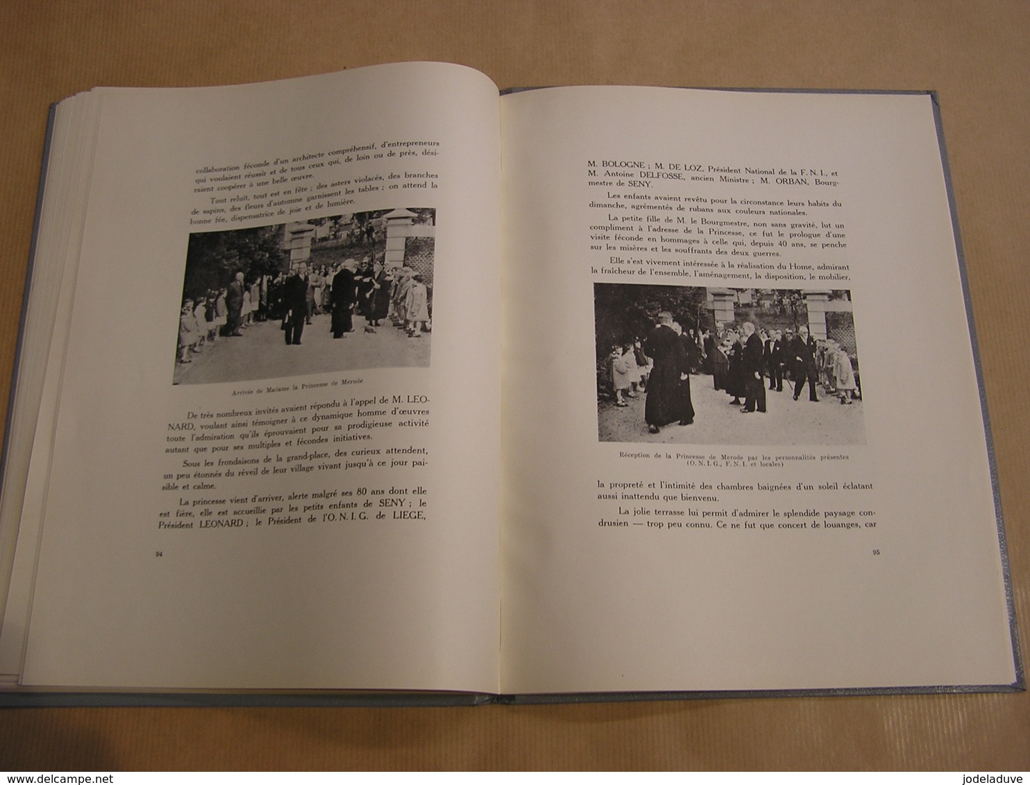 SENY Le Village son Economie ses Manifestations 1955 Régionalisme Province Liège Warzée Château Paroisse Monument Eglise