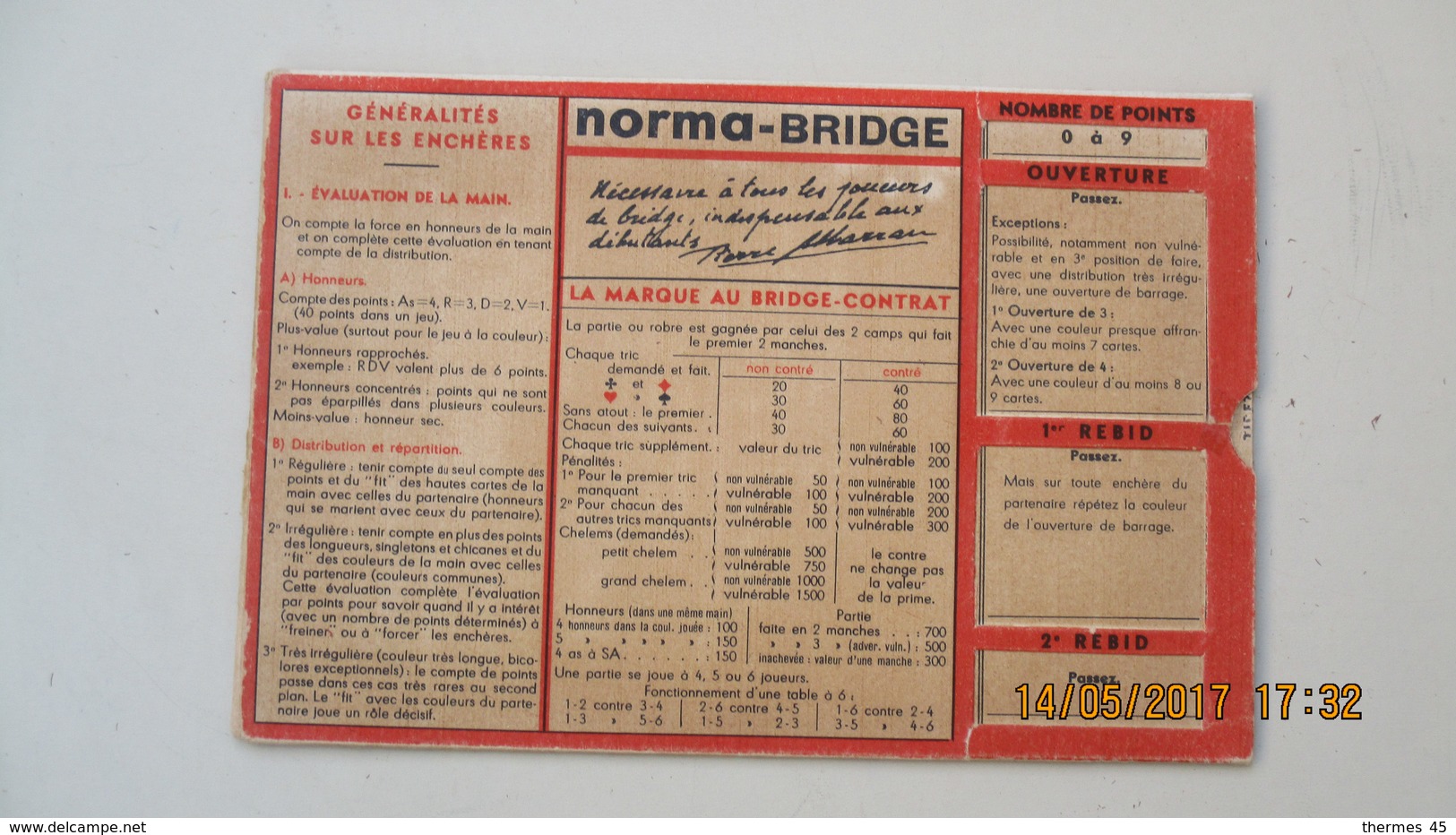 NORMA-BRIDGE / PLAQUETTE A SYSTEME - Autres & Non Classés