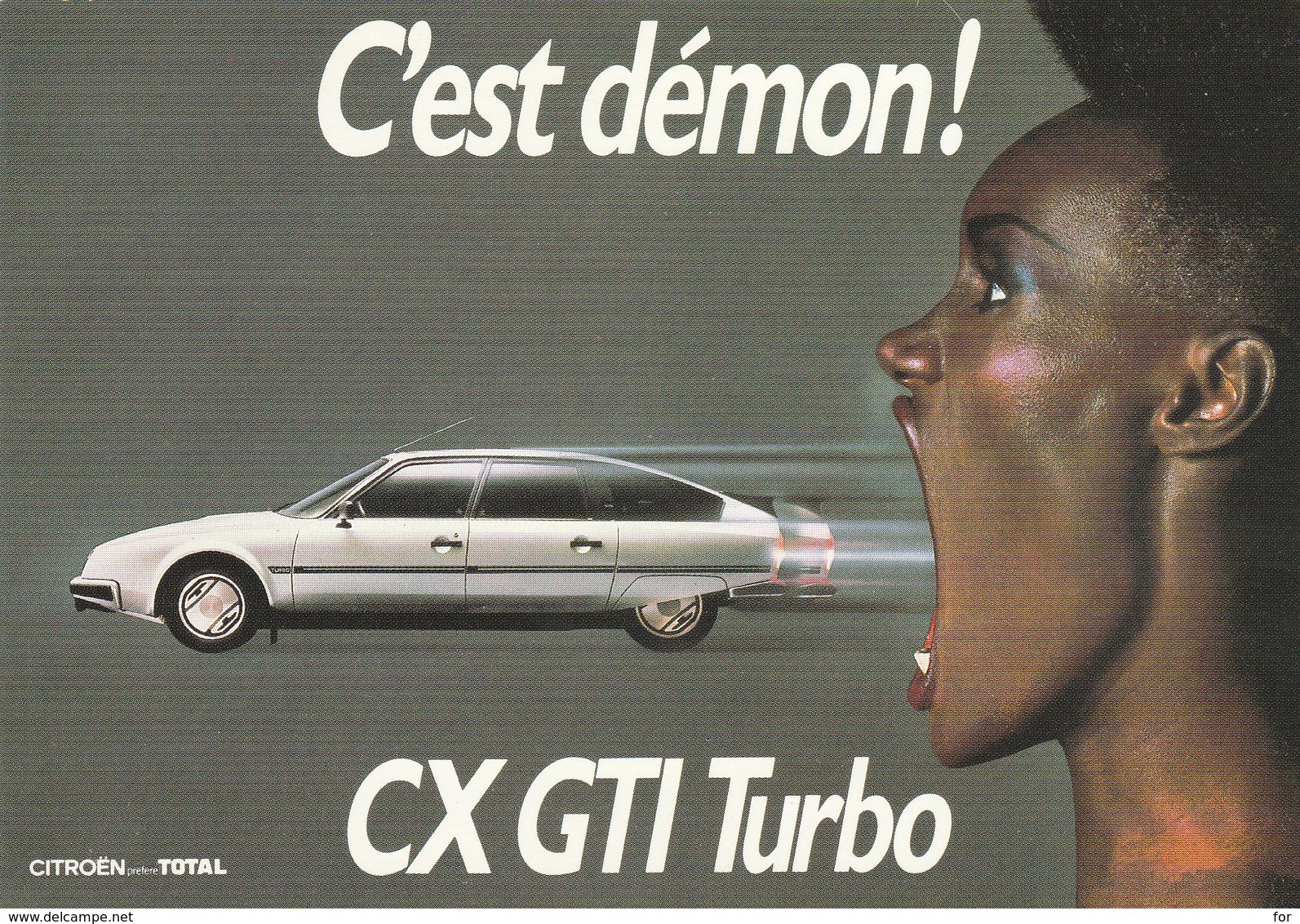 Publicité : CITROEN : C'est Démon ( CX GTI TURBO ) Cpm - Publicité