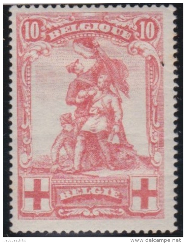 Belgie       .    OBP       .     127        .    *      .     Ongebruikt   .    /    .    Mint-hinged - 1914-1915 Croix-Rouge