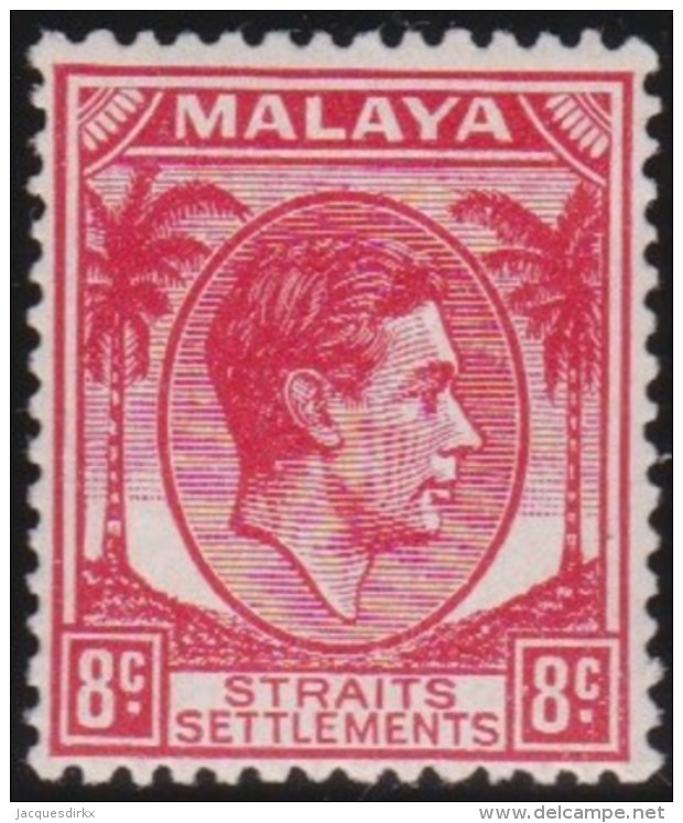 Straits Settlements    .    SG  .    8c  Never Issued      .    *      .     Ongebruikt   .    /    .    Mint-hinged - Straits Settlements