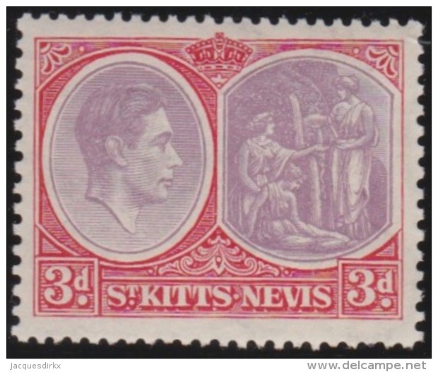 St Kitts Nevis    .    SG  .    73d   .    *      .     Ongebruikt   .    /    .    Mint-hinged - Andere & Zonder Classificatie