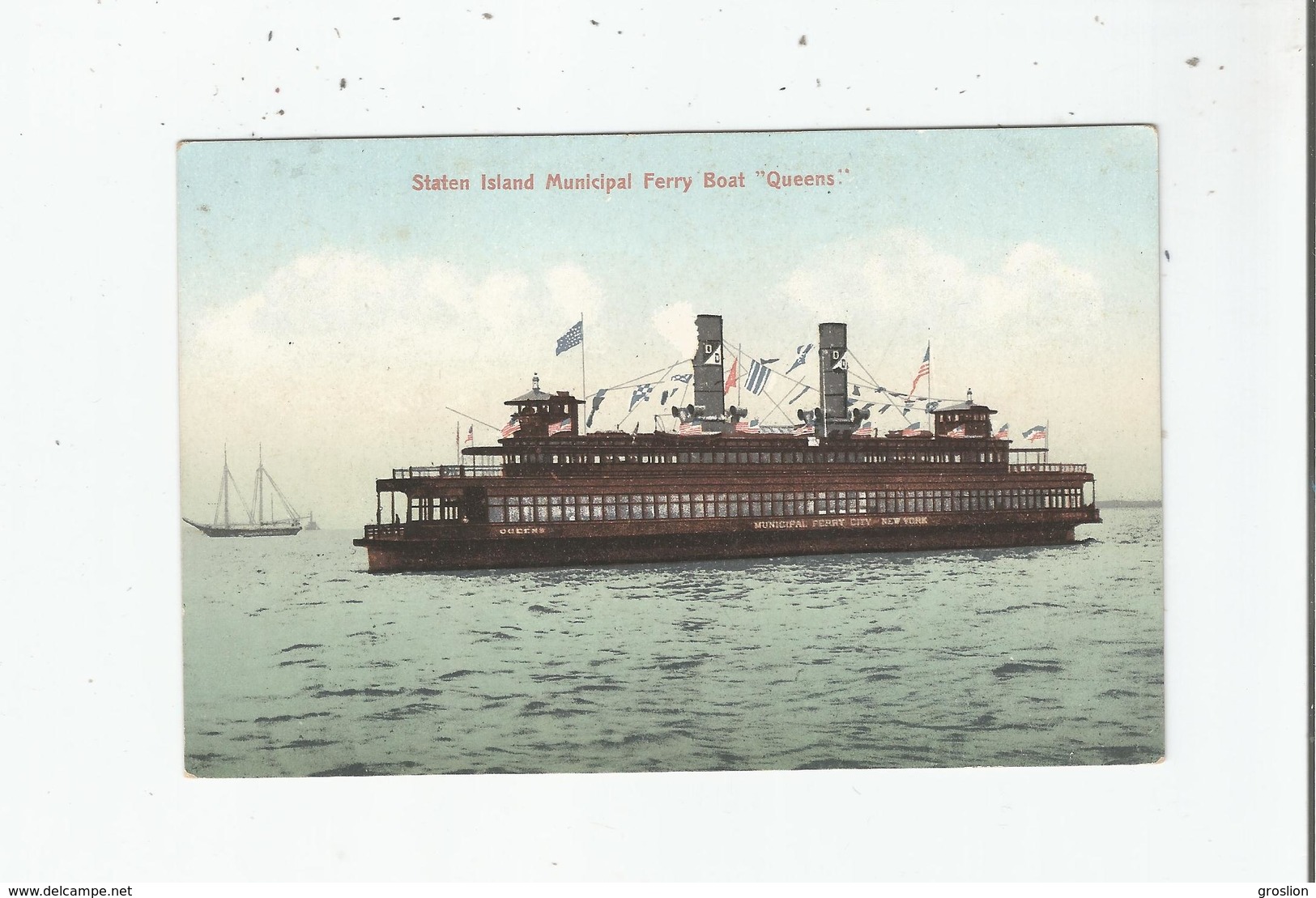 STATEN ISLAND MUNICIPAL FERRY BOAT "QUEENS"  7738 - Staten Island