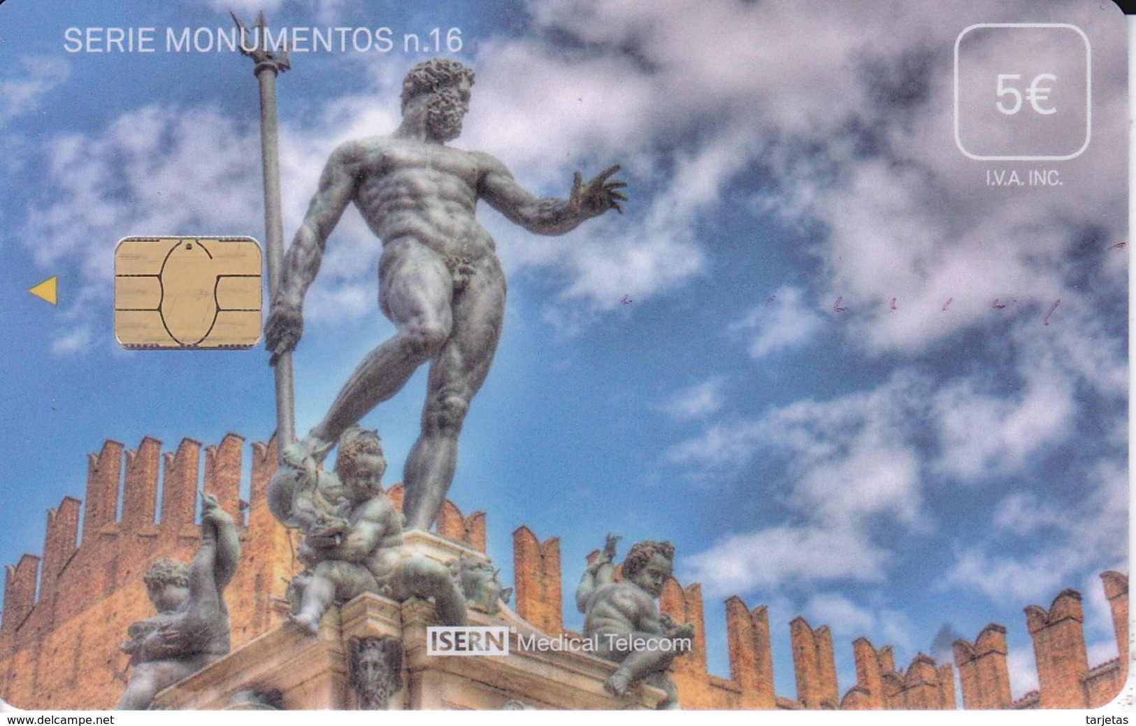 ISN-233 TARJETA DE ESPAÑA DE ISERN DE LA SERIE MONUMENTOS Nº16 (ESTATUA DE NEPTUNO EN BOLONIA) ITALIA - Paisajes