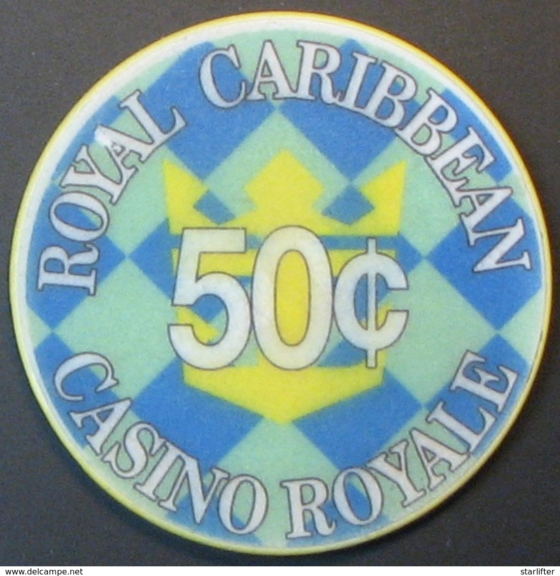 50¢ Casino Chip. Royal Caribbean Cruise Line. C38. - Casino