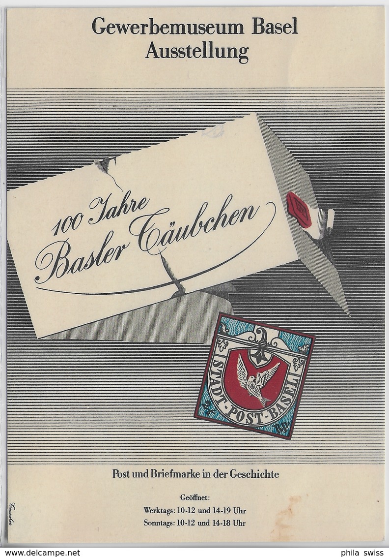 1945 Basler Taube Block W22/446 Basel 1.VII.45 - Bloques & Hojas