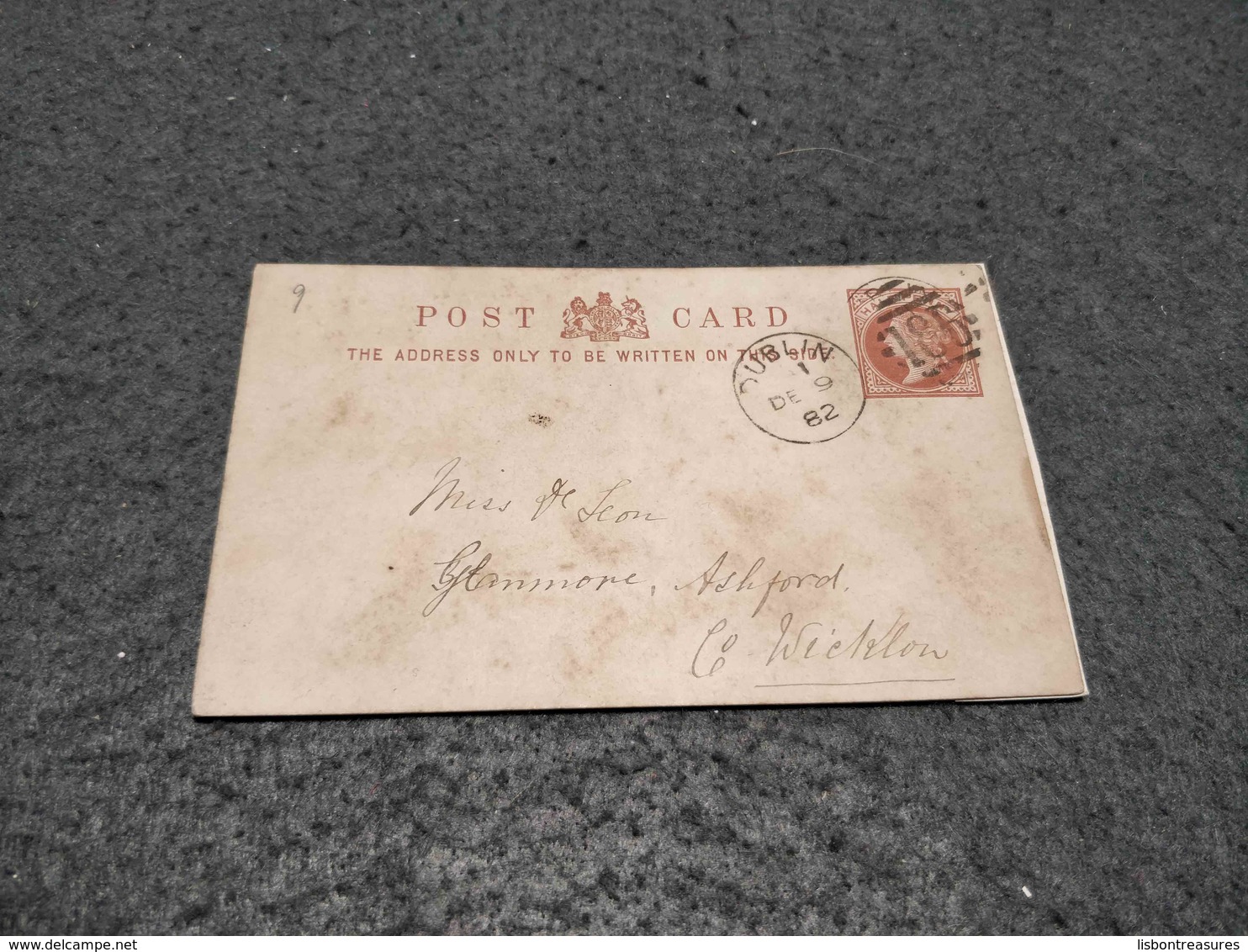 GREAT BRITAIN IRELAND STATIONERY CARD DUBLIN Nº185 1882 - Interi Postali
