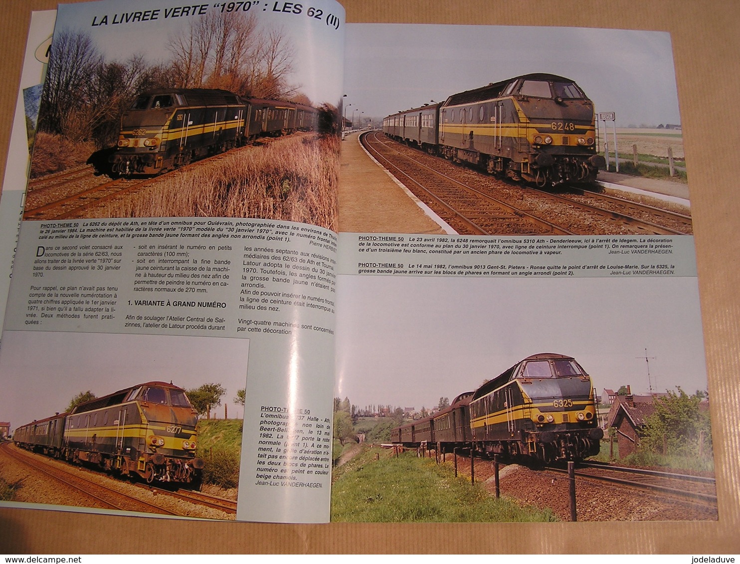 EN LIGNES Revue Ferroviaire N° 55 SNCB NMBS Chemins Fer Train Livrée Verte Diesel Série 62 Voie Etroite Viaduc Moresnet - Chemin De Fer & Tramway