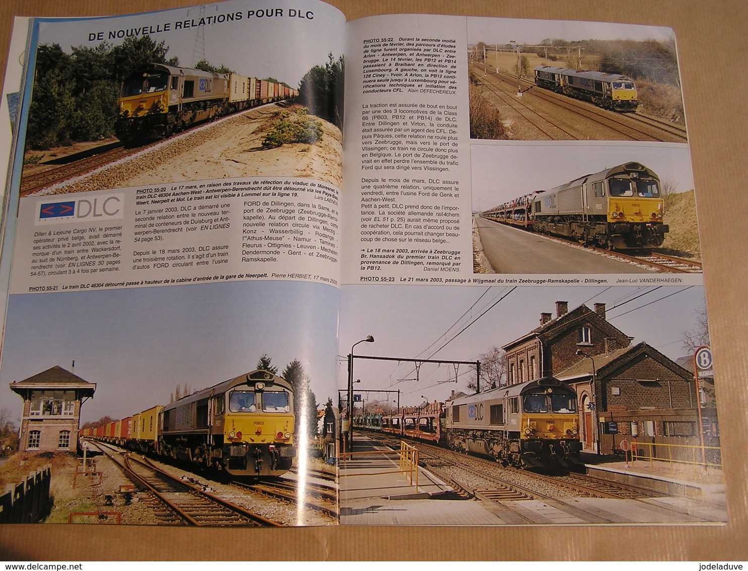 EN LIGNES Revue Ferroviaire N° 55 SNCB NMBS Chemins Fer Train Livrée Verte Diesel Série 62 Voie Etroite Viaduc Moresnet