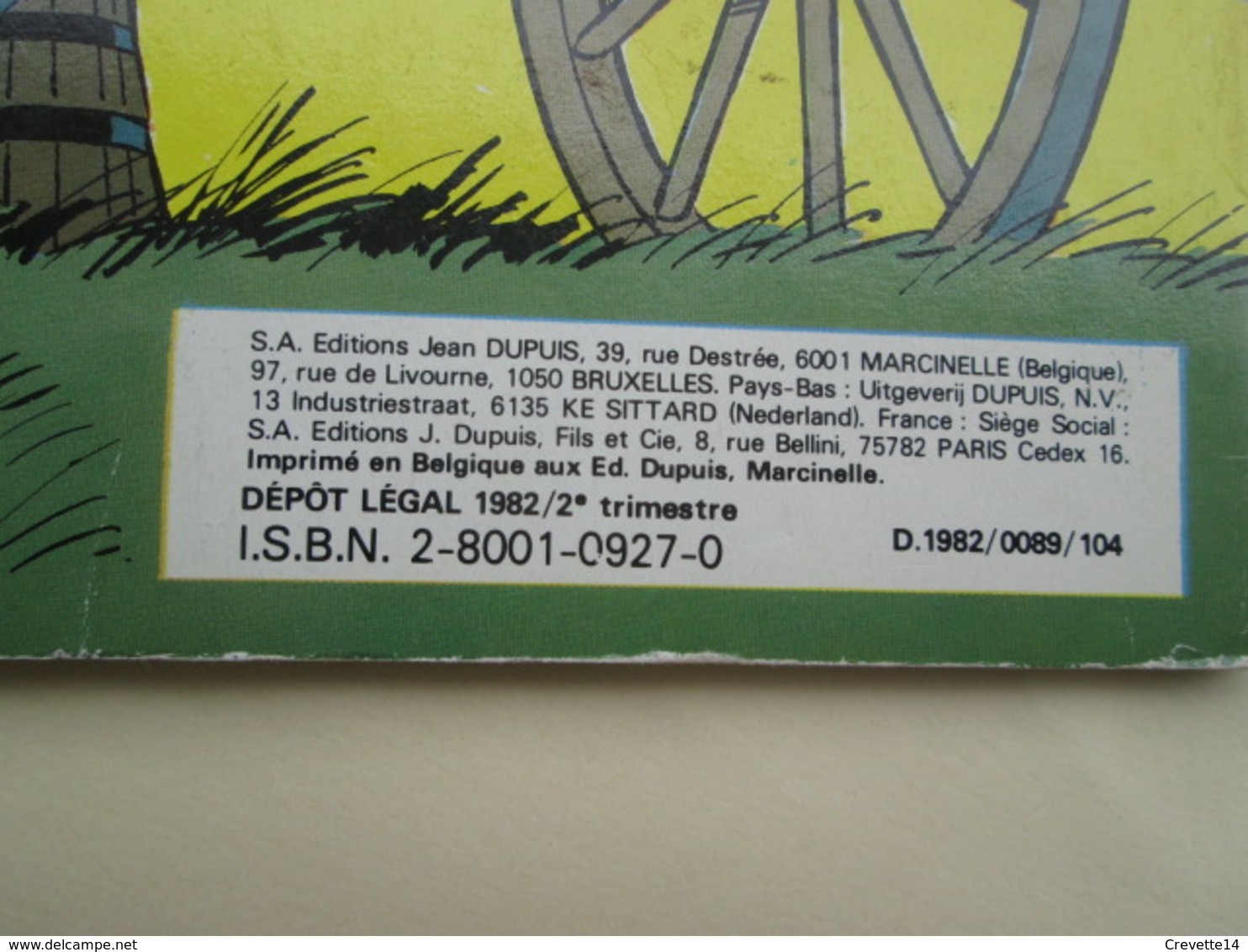 BD1219 Album souple broché DUPUIS LES TUNIQUES BLEUES / LE DAVID Edition Originale de 1982 coté 15 €