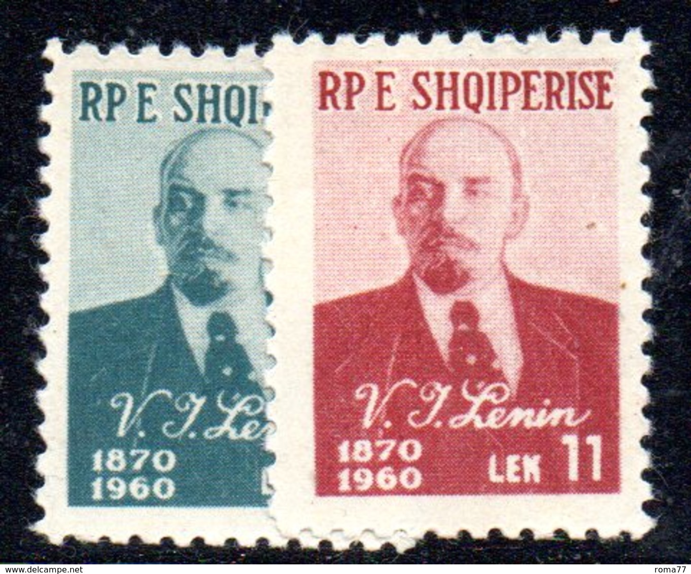 226 - 490 - ALBANIA 1960 ,   Yvert N. 522/523  ***  Lenin - Albania