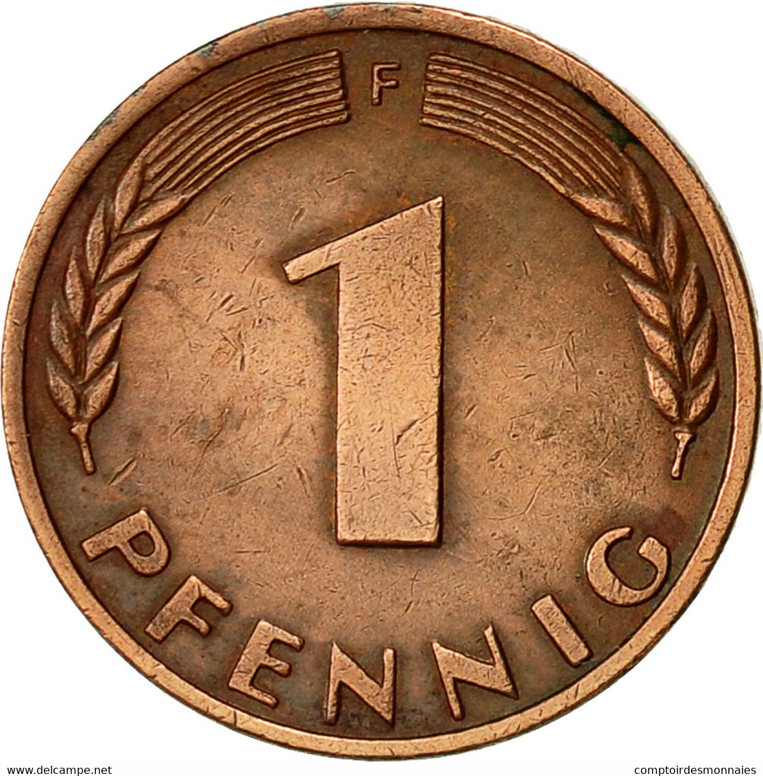 Monnaie, République Fédérale Allemande, Pfennig, 1949, Stuttgart, TTB, Copper - 1 Pfennig