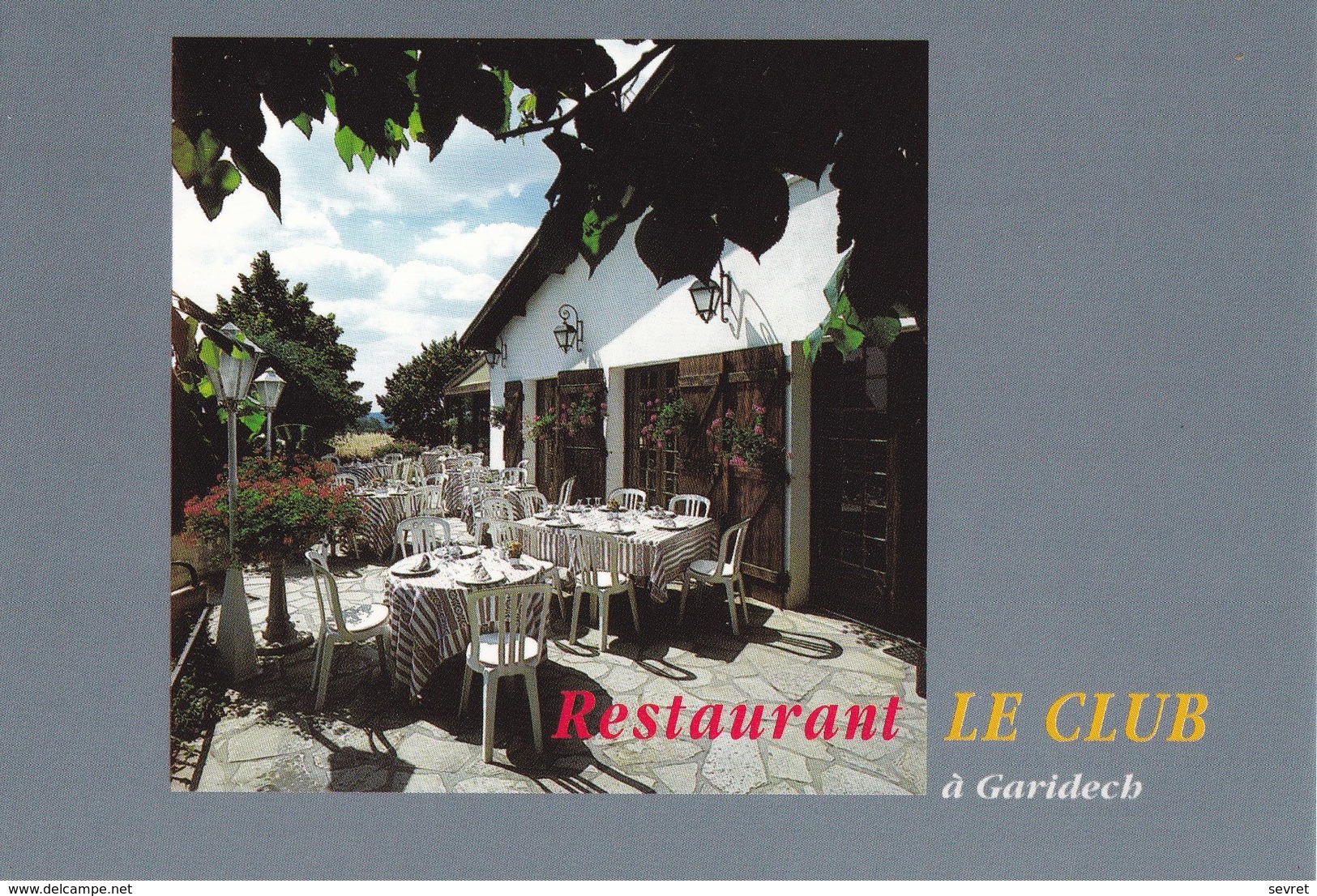 GARIDECH. - Restaurant LE CLUB Route D'Albi. Carte RARE - Restaurants