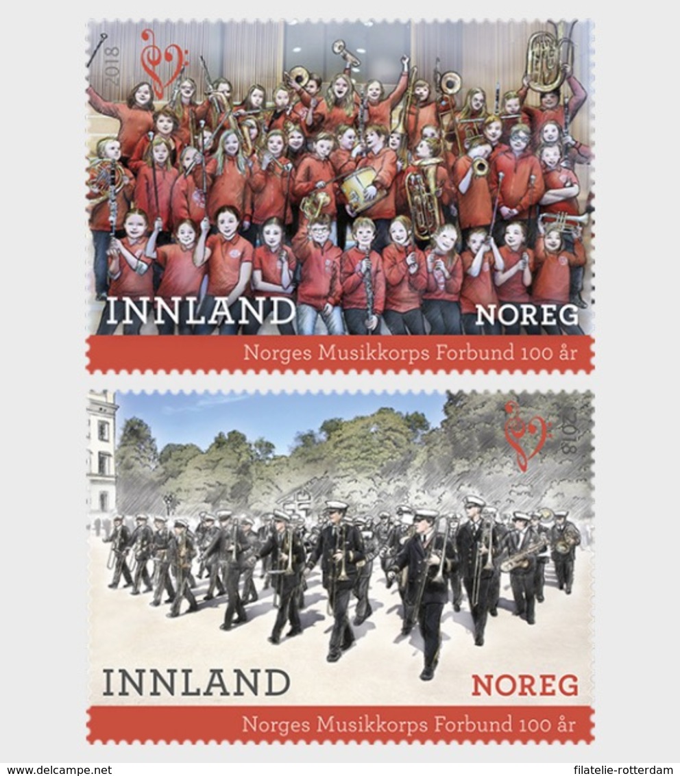 Noorwegen / Norway - Postfris / MNH - Complete Set Fanfare 2018 - Neufs