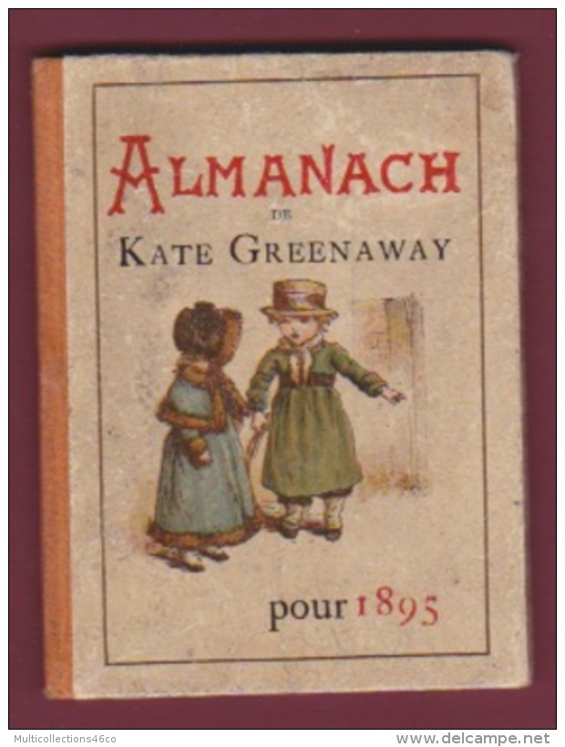 160518 - 1895 ALMANACH Kate GREENAWAY - Calendrier Complet Des Mois Et Des Quatre Saisons Illustrations - Kleinformat : ...-1900