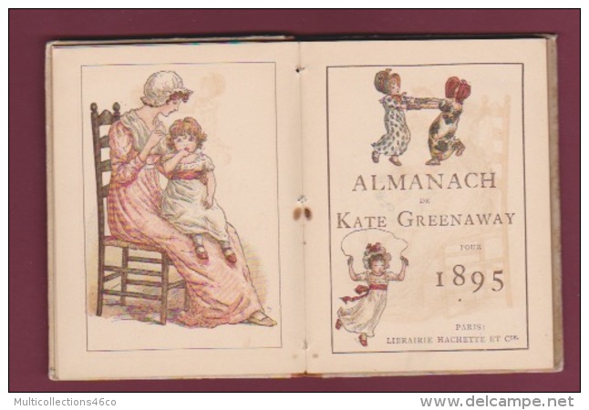 160518 - 1895 ALMANACH Kate GREENAWAY - Calendrier Complet Des Mois Et Des Quatre Saisons Illustrations - Kleinformat : ...-1900