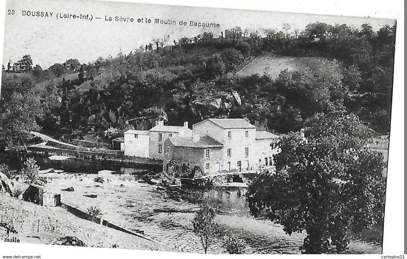 BOUSSAY  LA SEVRE ET LE MOULIN DE BAPAUME N 23       DEPT 44 - Boussay