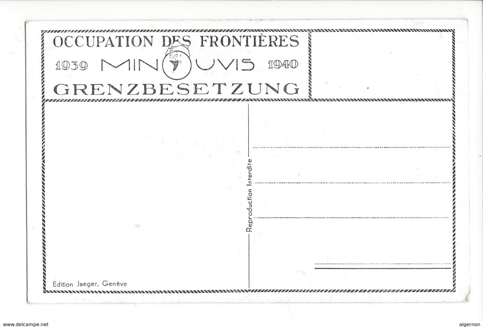 19838 - Occupation Des Frontières 1939-1940 Minouvis Un Cadeau De Noël Que Chacun Espère...Permission - Other & Unclassified