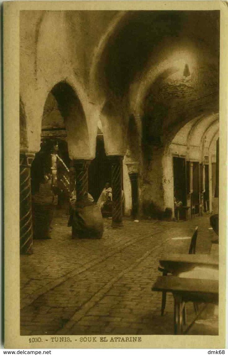 TUNISIA - TUNIS - SOUK EL ATTARINE - EDIT E.M.T. 1920s (3230) - Tunisie