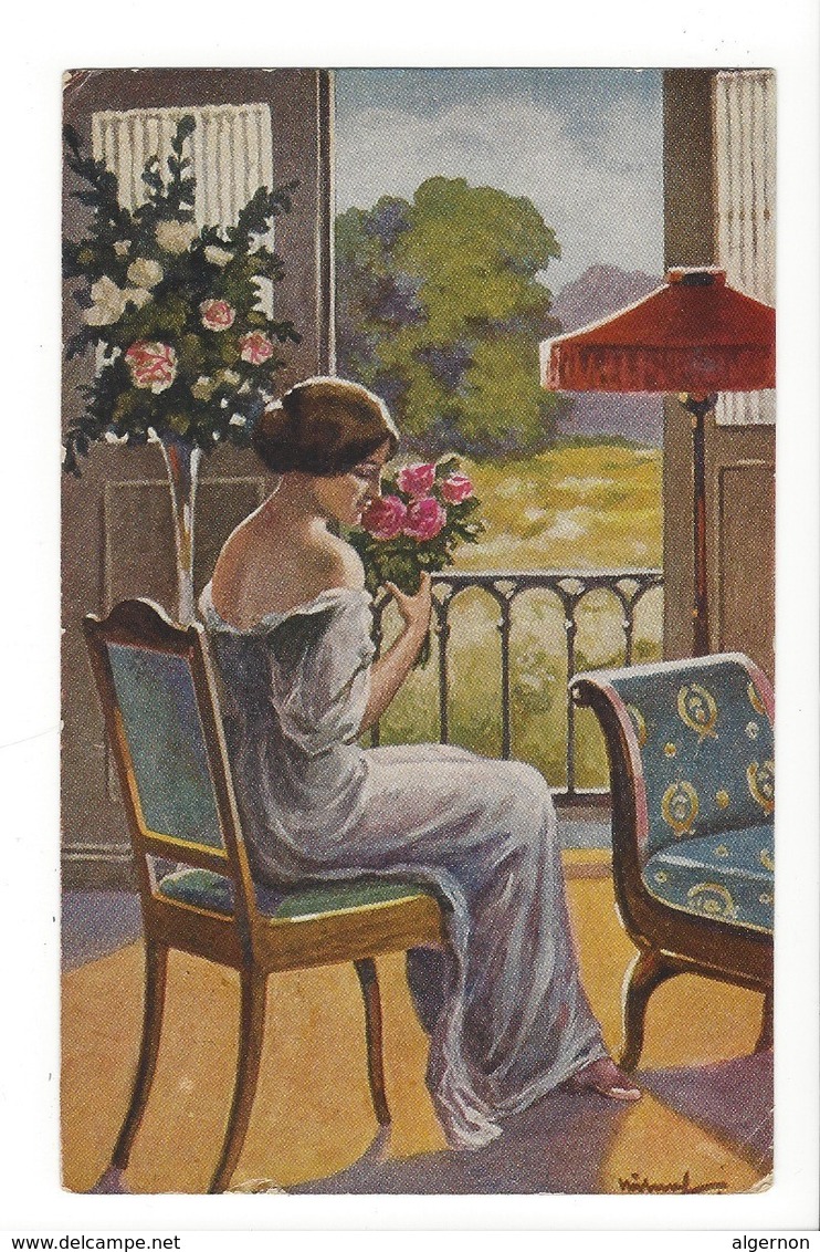19831 - Jeune Fille Bouquet De Fleurs Der Blumengruss - Femmes