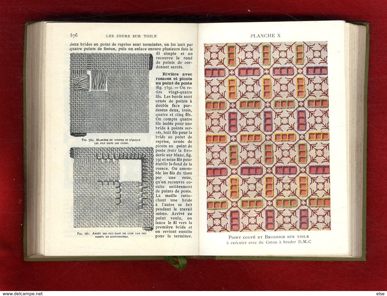 ENCYCLOPEDIE DES OUVRAGES DE DAMES   TH DE DILLMONT -   + DE 825  PAGES  -  NOMBREUSES ILLUSTRATIONS - Pizzi, Merletti E Tessuti