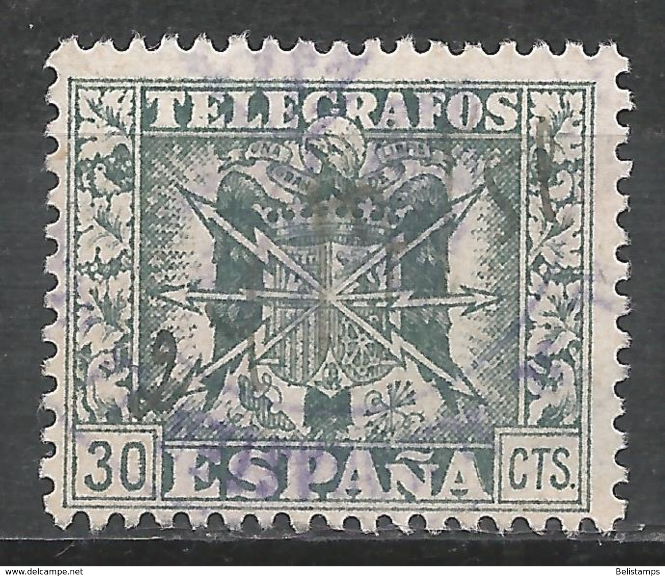 Spain. #T8 (U) Telegrafos - Télégraphe