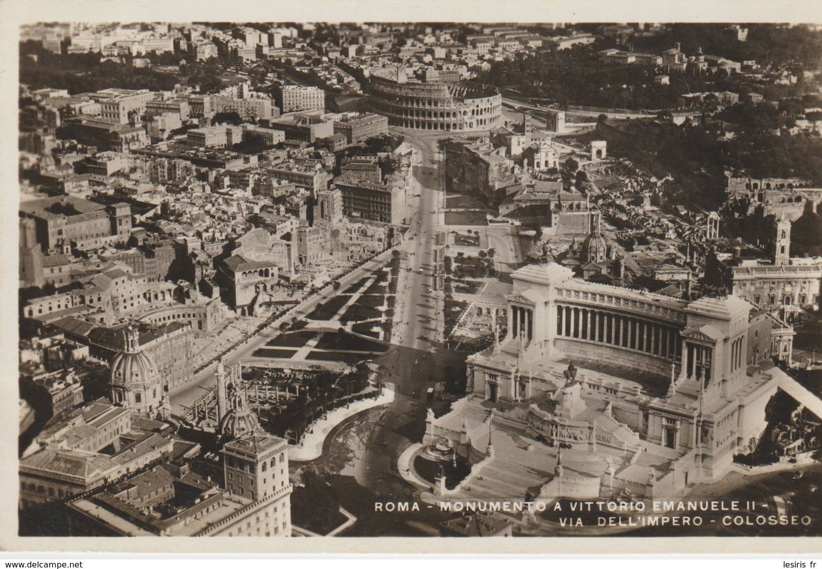 CPA  - PHOTO - ROMA - MONUMENTO A VITTORIO EMANUELE II - VIA DELL'IMPERO - COLOSSEO - 40 - Otros & Sin Clasificación