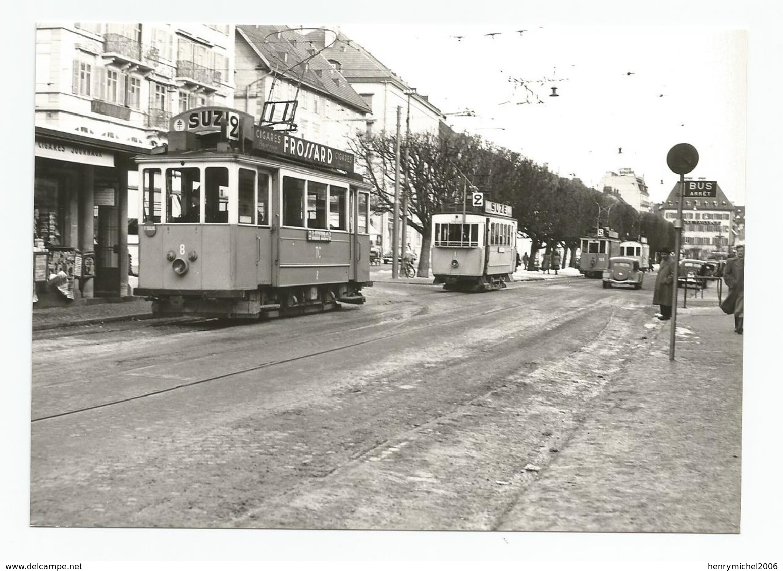 Suisse Neuchatel Cpm La Chaux De Fonds Tramways Casino Avenue Léopold Robert 1949 - La Chaux-de-Fonds