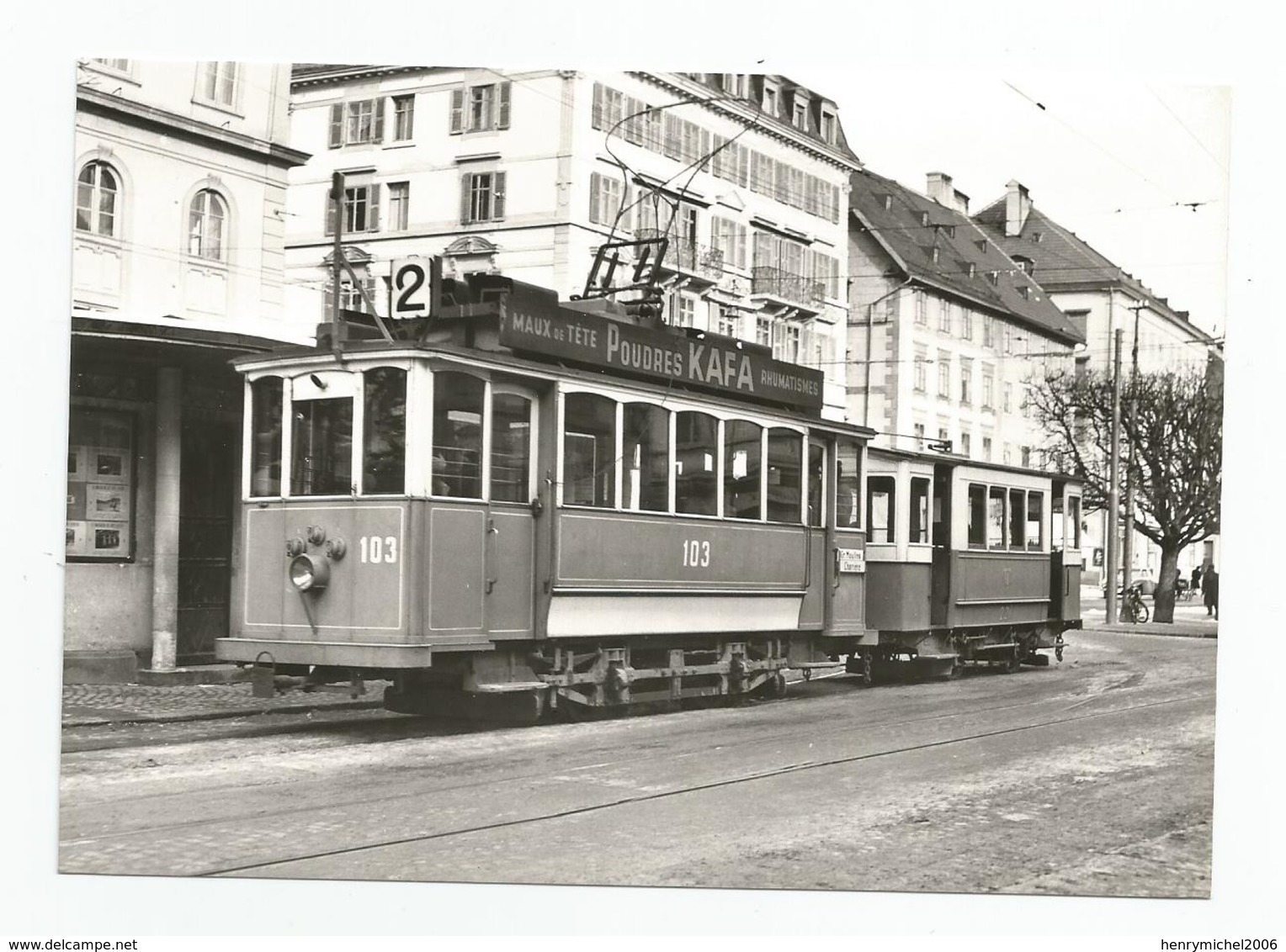 Suisse Neuchatel Cpm La Chaux De Fonds Tramway Casino 1949 - La Chaux-de-Fonds