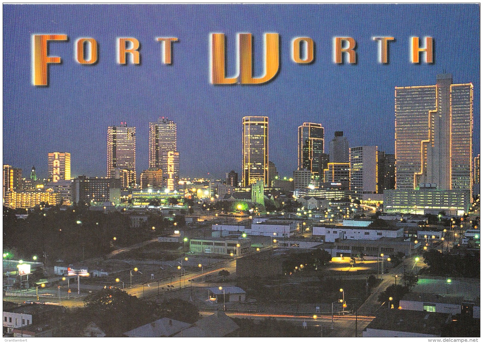 Night Reflections Of Fort Worth, Texas, USA Unused - Fort Worth