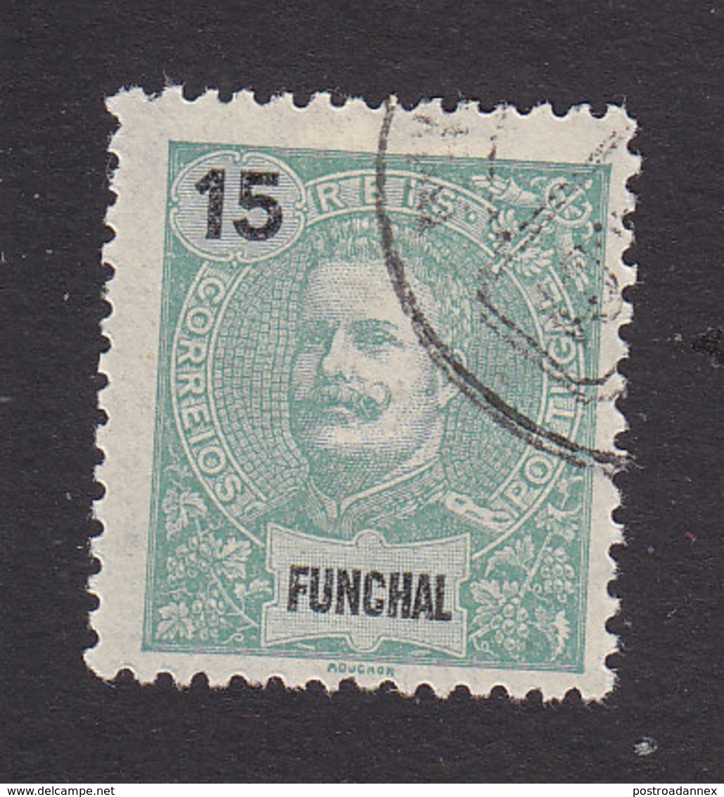 Funchal, Scott #17, Used, King Carlos, Issued 1897 - Funchal