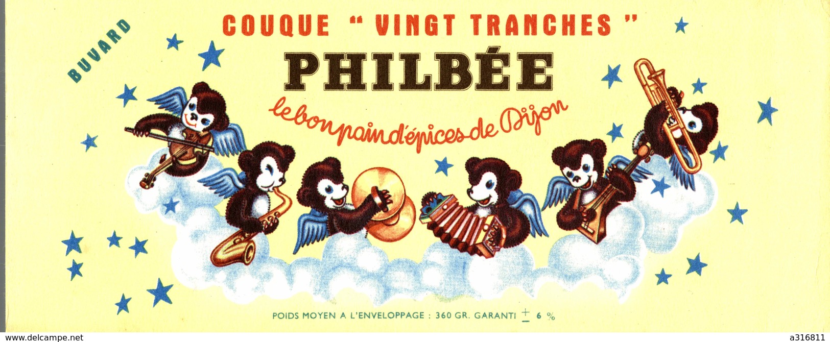 BUVARD  PHILBEE LE BON PAIN D EPICES DE DIJON - Honigkuchen-Lebkuchen