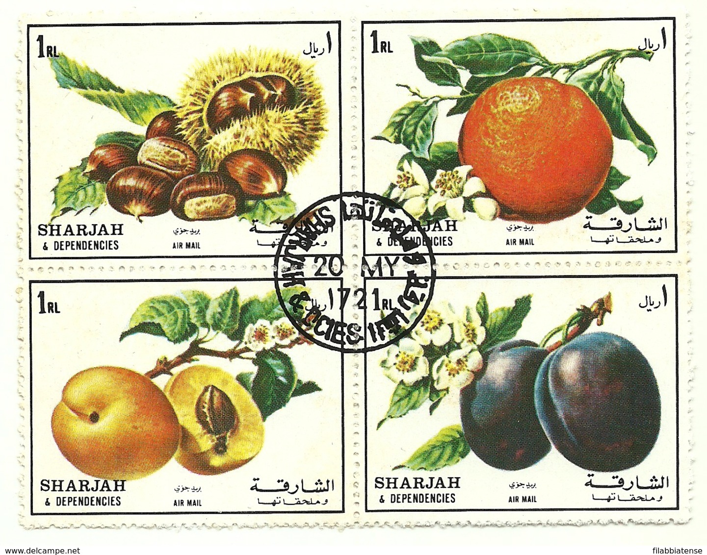 1972 - Sharjah - Frutta, - Frutas