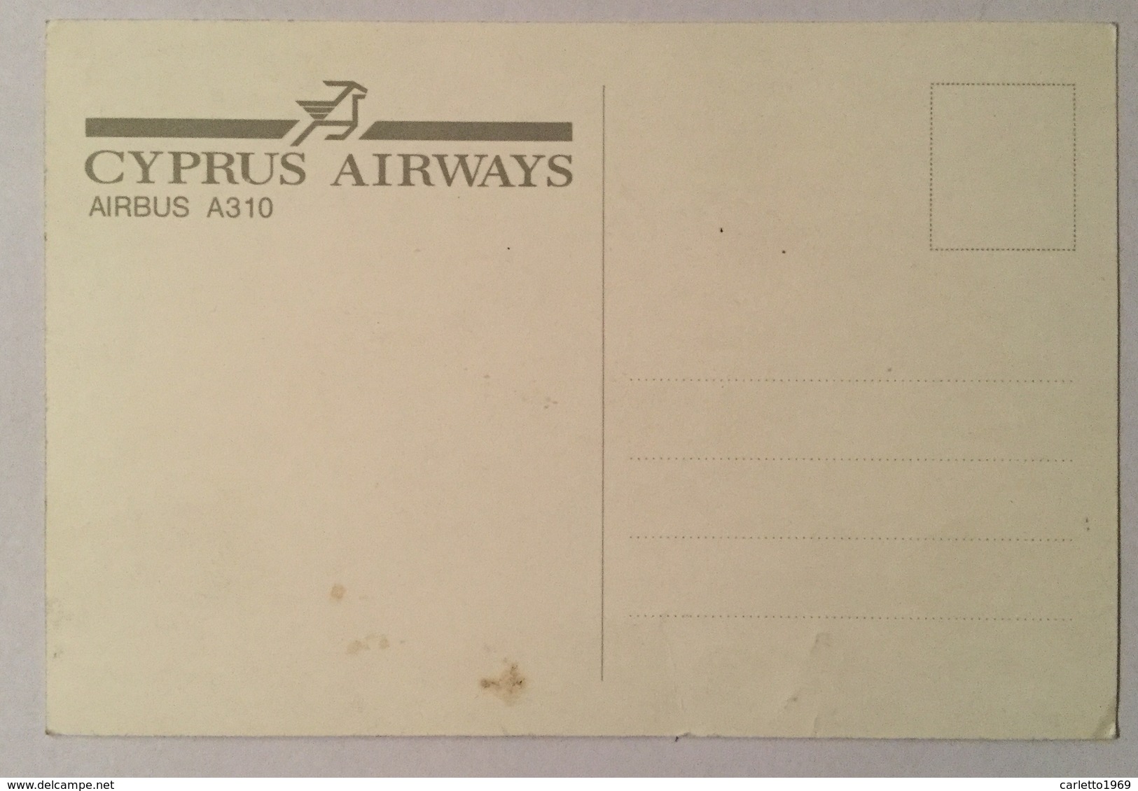 CYPRUS AIRWAYS AIRBUS A310  NV FG - 1946-....: Ere Moderne