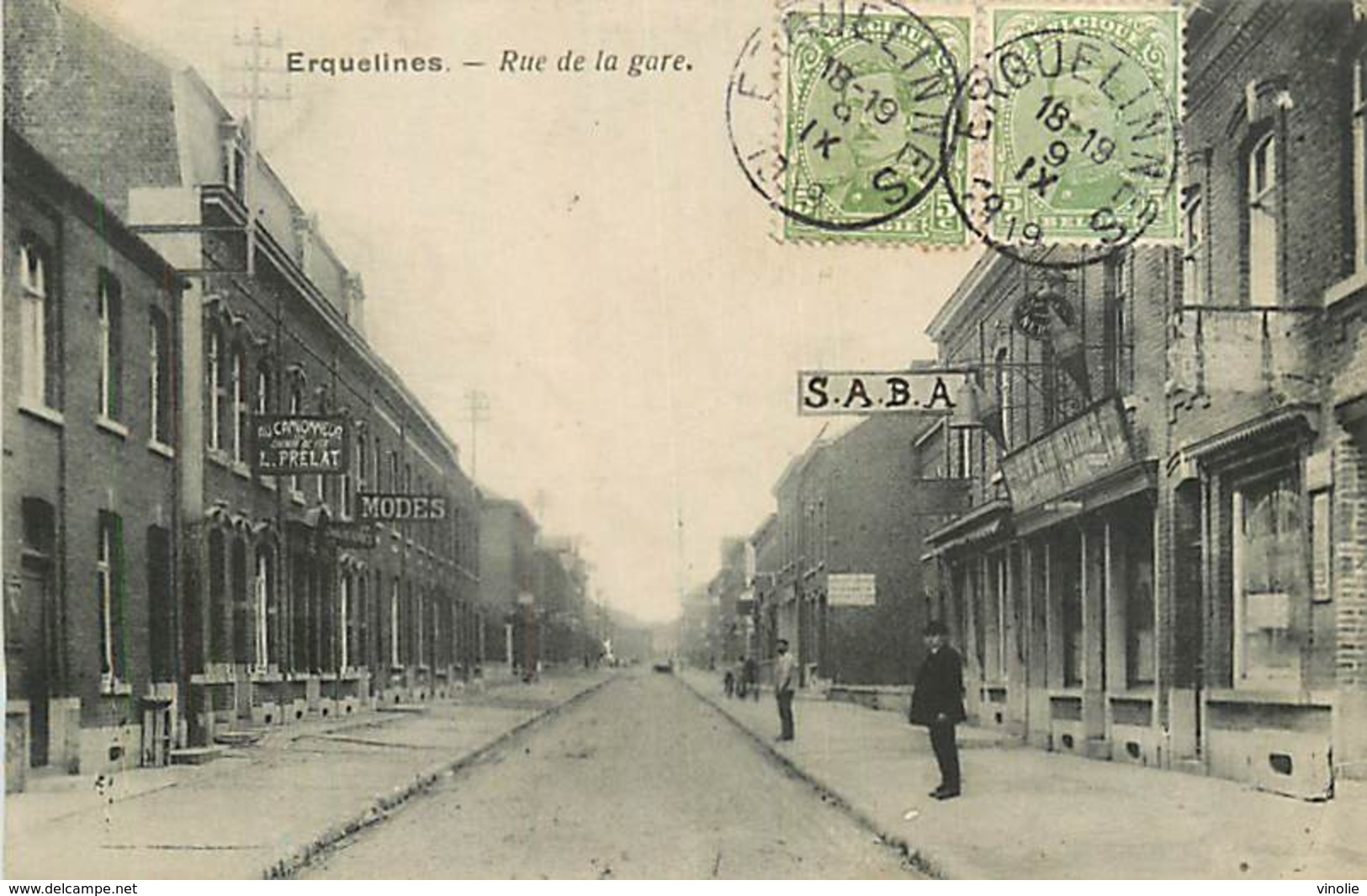 PIE-R-18-2409 : ERQUELINES. ERQUELINNES. RUE DE LA GARE. - Erquelinnes