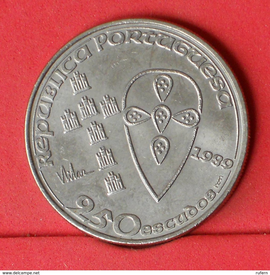 PORTUGAL 250 ESCUDOS 1989 -    KM# 650 - (Nº22684) - Portugal