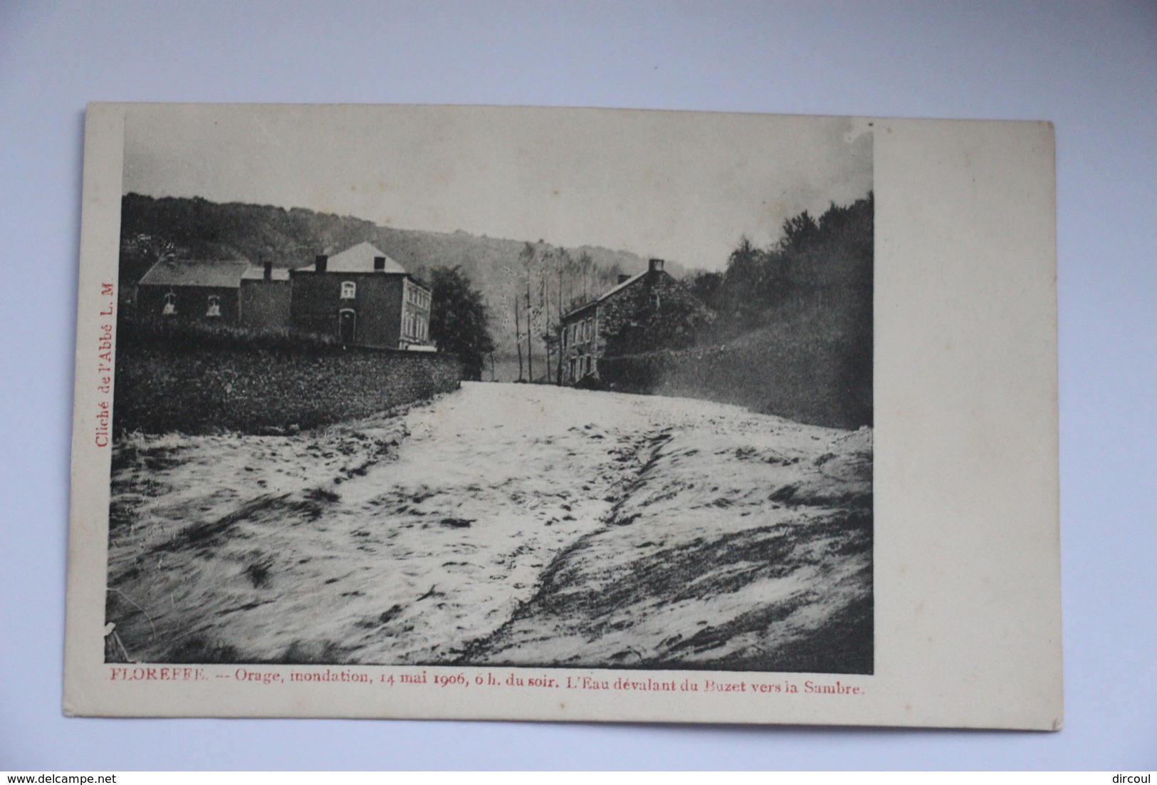 38138  -   Floreffe  Orage Inondations 1906 - L'eau  Dévalant  Du Buzet Vers La Sambre - Floreffe