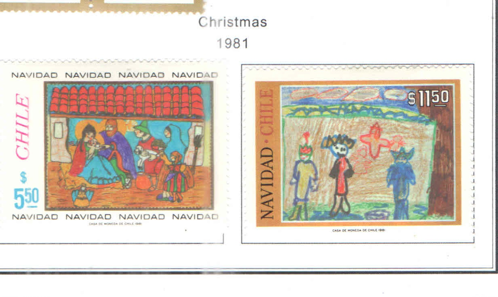 Chile PO 1981  Natale  Scott.611+612 + New See Scan On Scott.Page - Chili