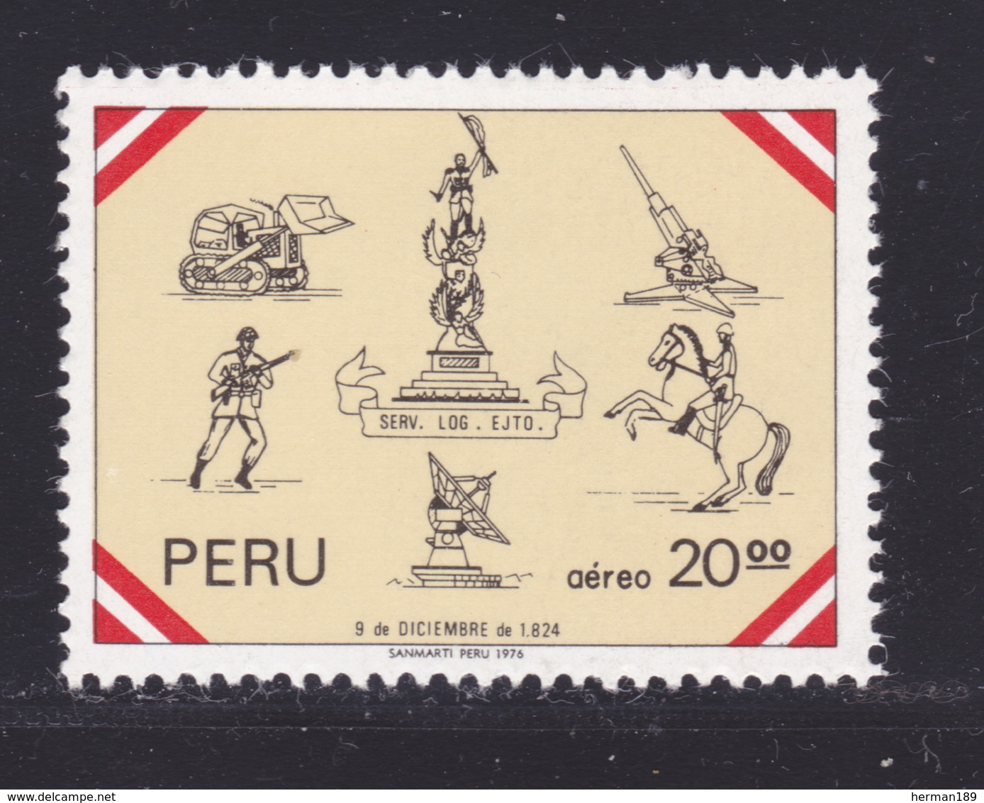 PEROU AERIENS N°  438 ** MNH Neuf Sans Charnière, TB (D7185) Journée De L'armée - Peru